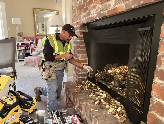 Safe screening installation by Clearwater Chimney Sweep in Clearwater, FL