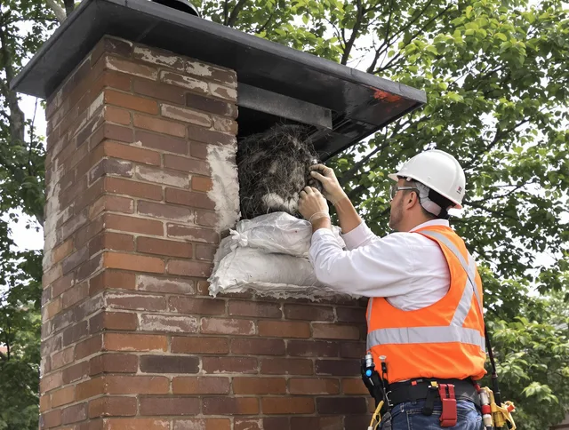 Humane removal of debris and animals by Clearwater Chimney Sweep in Clearwater, FL