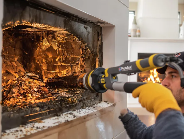 Professional chimney cleaning by Clearwater Chimney Sweep in Clearwater, FL