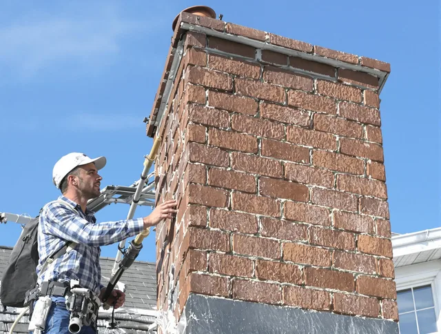 Brickwork for a chimney rebuild by Clearwater Chimney Sweep in Clearwater, FL