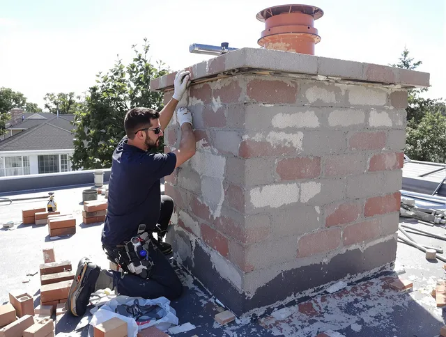 Advanced chimney repair process by Clearwater Chimney Sweep in Clearwater, FL