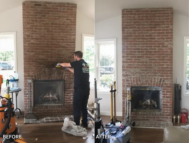 Finished chimney sweeping service by Clearwater Chimney Sweep in Clearwater, FL
