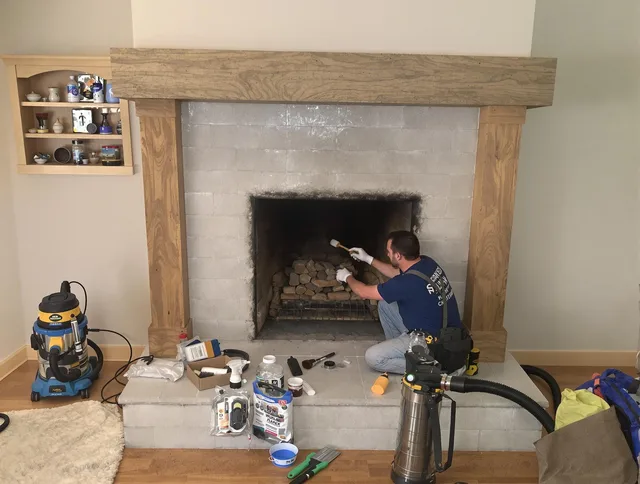 Detailed creosote removal process by Clearwater Chimney Sweep in Clearwater, FL