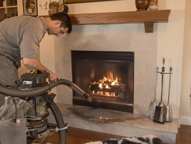 Routine fireplace upkeep by Clearwater Chimney Sweep in Clearwater, FL
