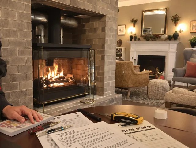 Clearwater Chimney Sweep verifying fireplace safety measures in Clearwater, FL